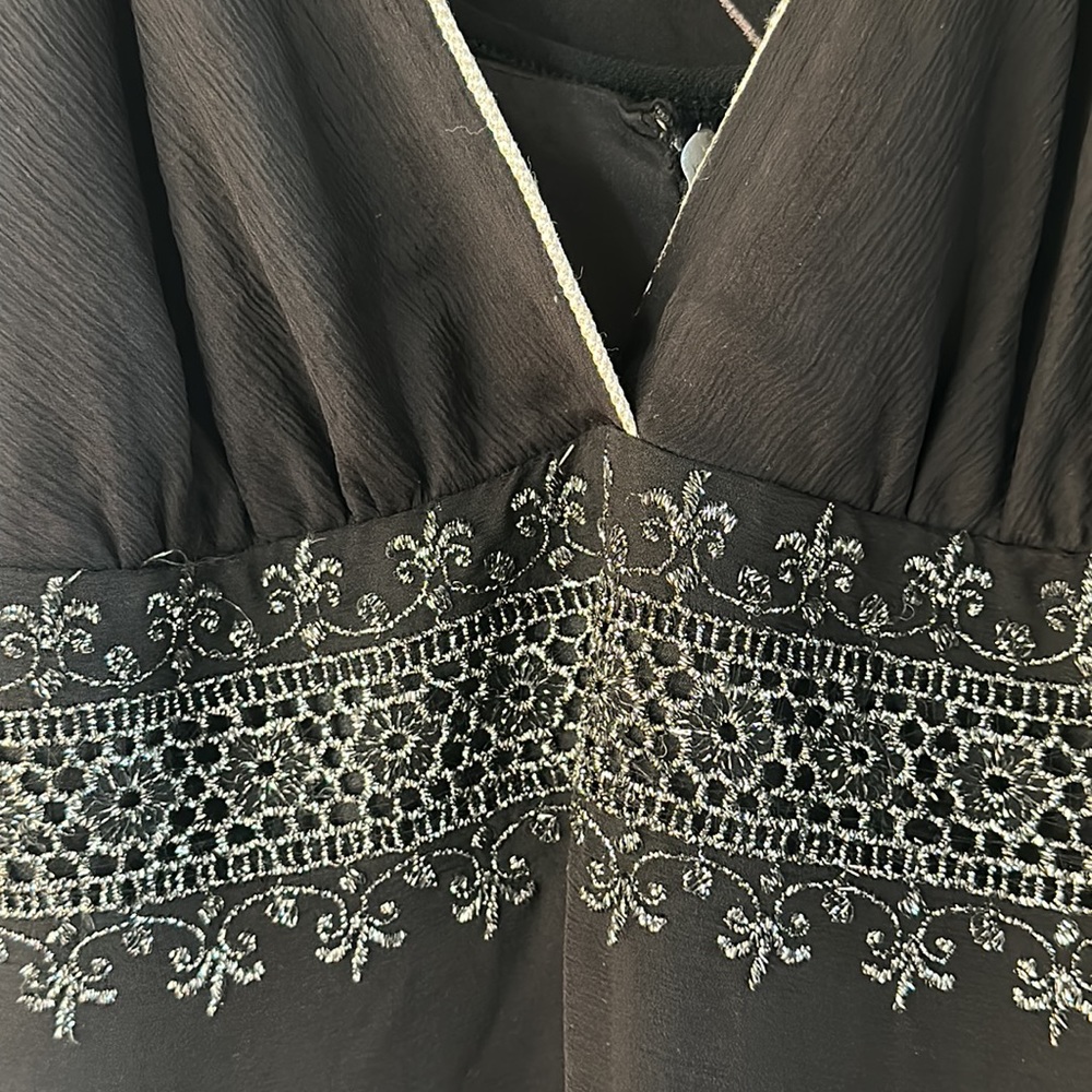 Julie Brown Empire Waist Dress with silver sparkle detail - Picture 8 of 9